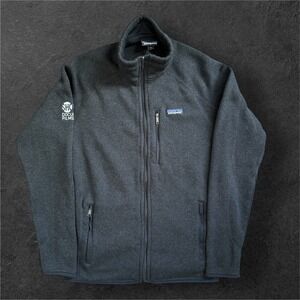 Patagonia Showtime Documentary Films Fleece Jacket Men Medium Black Zip Up